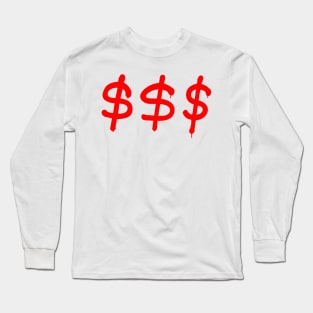 Money Icons Long Sleeve T-Shirt